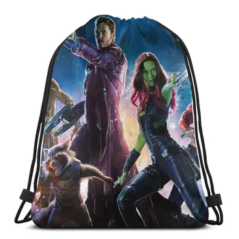 

New Hot Guardians Of The Galaxy Fashion Student School High Quality Backpack Man Woman Girls Drawstring bag