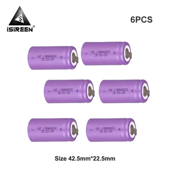

SC Ni-CD Rechargeable Battery Cells 1.2V 2200mAh DIY Battery Packs Subc Ni CD Accumulator Electric Tools 7.2V 12V 14.4V 18V