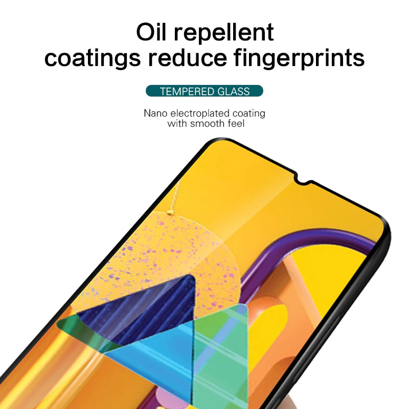 Полностью покрывающее закаленное Стекло для samsung Galaxy M30S Экран протектор весь клей защитный Стекло для samsung Galaxy M30S Стекло комплект одежды из 2 предметов