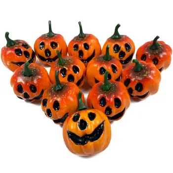 

16pcs/set Halloween Simulation Foam Pumpkin Vegetable Cabinet Photography Display Model Props Crooked Pumpkins