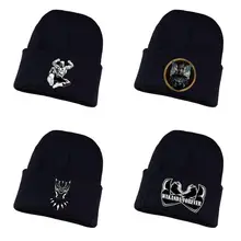 Movie Черная пантера вязаная шапка для косплея унисекс принт Для Взрослых Повседневная хлопковая шапка для подростков зимняя вязаная шапочка