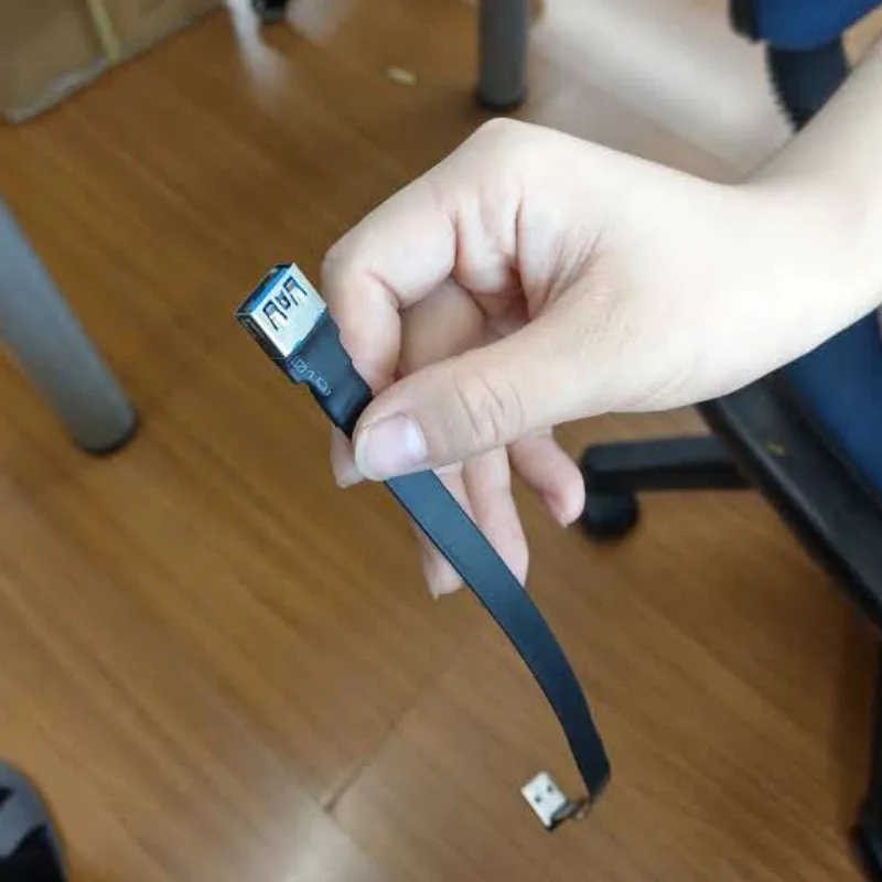 FPV Micro USB 2 0 Type A адаптер 90 градусов 5 см 100 FPC плоский кабель 3 5pin для мультикоптера