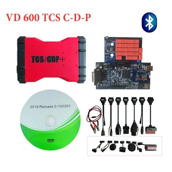 

VD600 TCS pro plus 2016 R0 /2015 R3 keygen with bluetooth obd obdii cars trucks diagnostic tool + 8pc Car Cables free ship