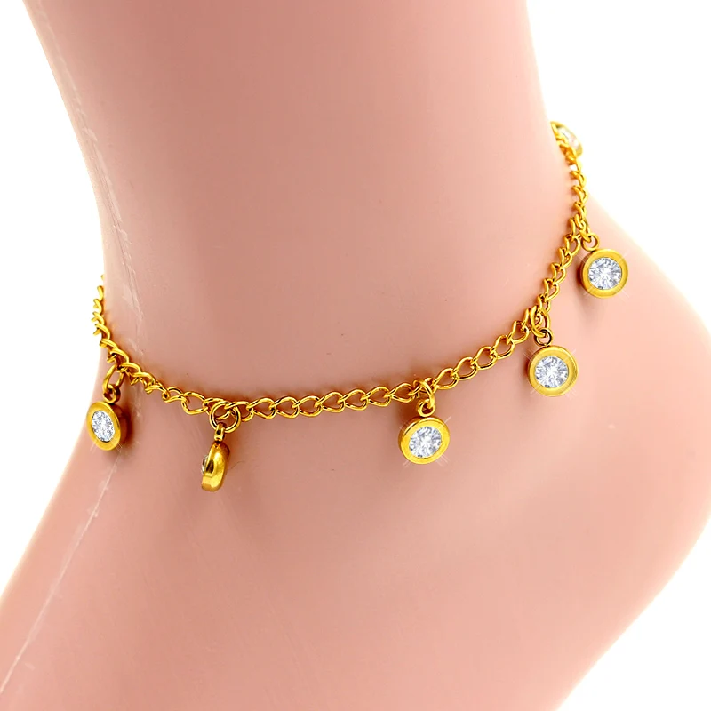 LUXUKISSKIDS новейшая мода ножной браслет ювелирные изделия Круглый Красочный