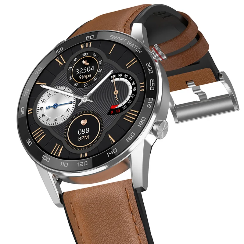 

Smart Watch Men IP68 Waterproof Bluetooth Call 360*360 ECG Heat Rate Blood Pressure 1.3inch TFT Sleep Monitor Sports Smart Watch