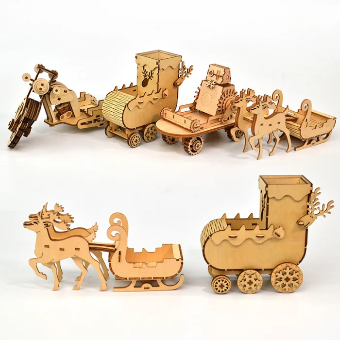DIY деревянная 3D модель головоломки игрушка держатель мобильного телефона Сборная модель игрушки украшение дома BM88