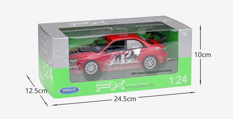 WELLY литая модель автомобиля 1:24 Масштаб APR SUBARU IMPREZA производительность классический металлический сплав игрушечный автомобиль спортивный автомобиль для ребенка Подарочная коллекция