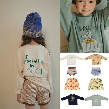 

Kids Autumn T Shirts 2020 Lim Brand New Winter Boys Girls Cute Print Long Sleeve Tops T Shirts Baby Child Cotton Clothes Tees