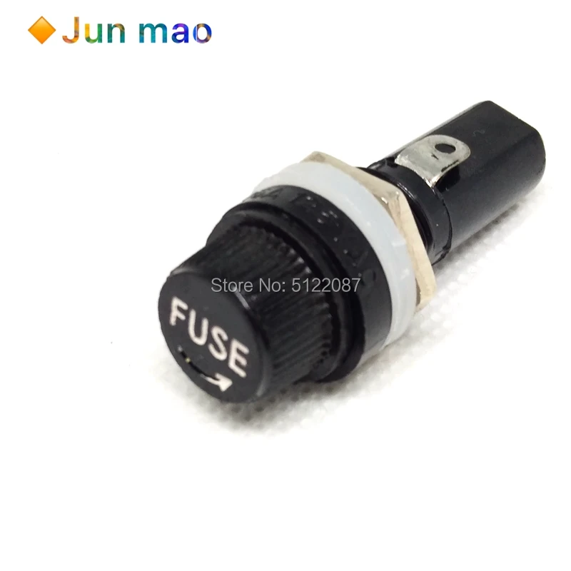 

5Pcs 6X30 Fuseholders 6X30 Insurance Tube socket Fuse Holder for 6*30 insurance Panel Mount Fuse Holder 6x30mm Hot New