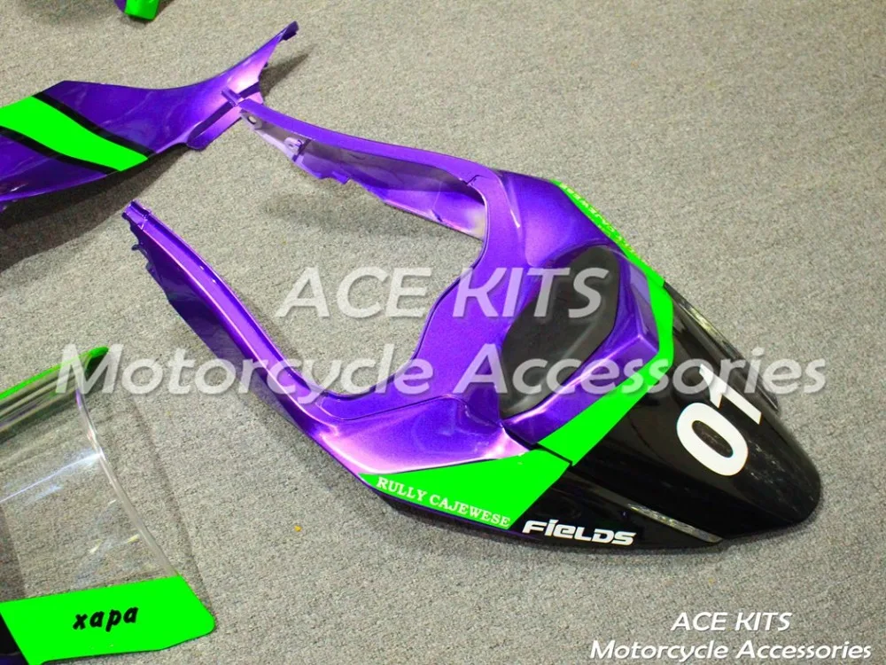 Мотоциклетный обтекатель abs, пригодный для kawasaki Ninja ZX6R 636 2013 корпусные детали пресс-форм ACEKITS Магазин № 0197