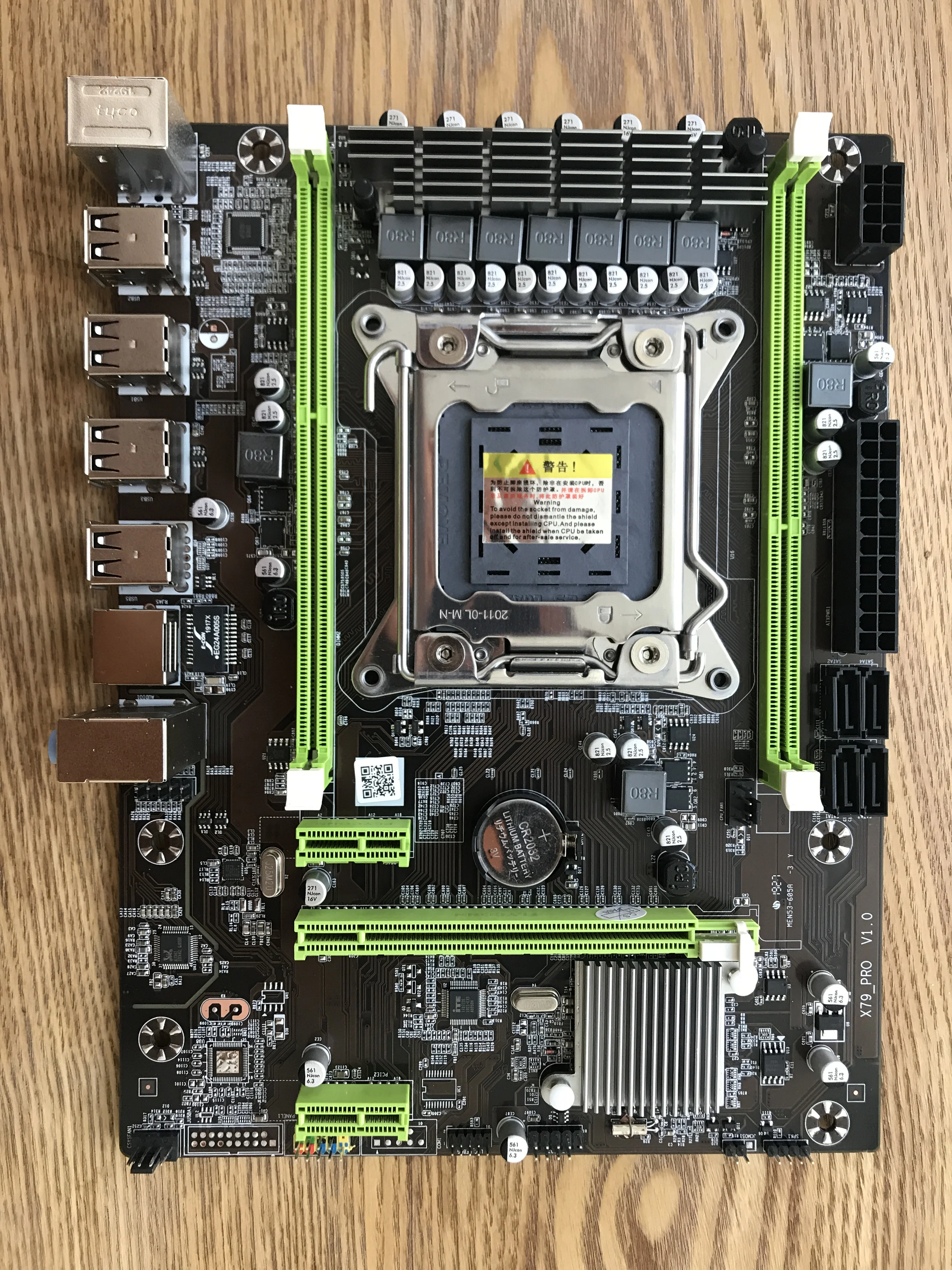 Atermiter X79 комплект материнской платы с LGA2011 комбо Xeon E5 2630V2 процессор 2 шт x 8 ГБ = 16 Гб памяти DDR3 ram 1600 МГц PC3 12800R PCI-E