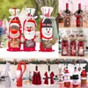 FengRise Santa Claus Christmas Wine Bottle Cover Merry Christmas Decor for Home Xmas Ornaments Gifts Navidad 2022 New Year 2022 ► Photo 2/6