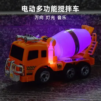 

Children Universal Engineering Vehicle Excavating Machinery Toy Mixer Truck Vehicle Simulation Model Automobile Motor-driven Toy