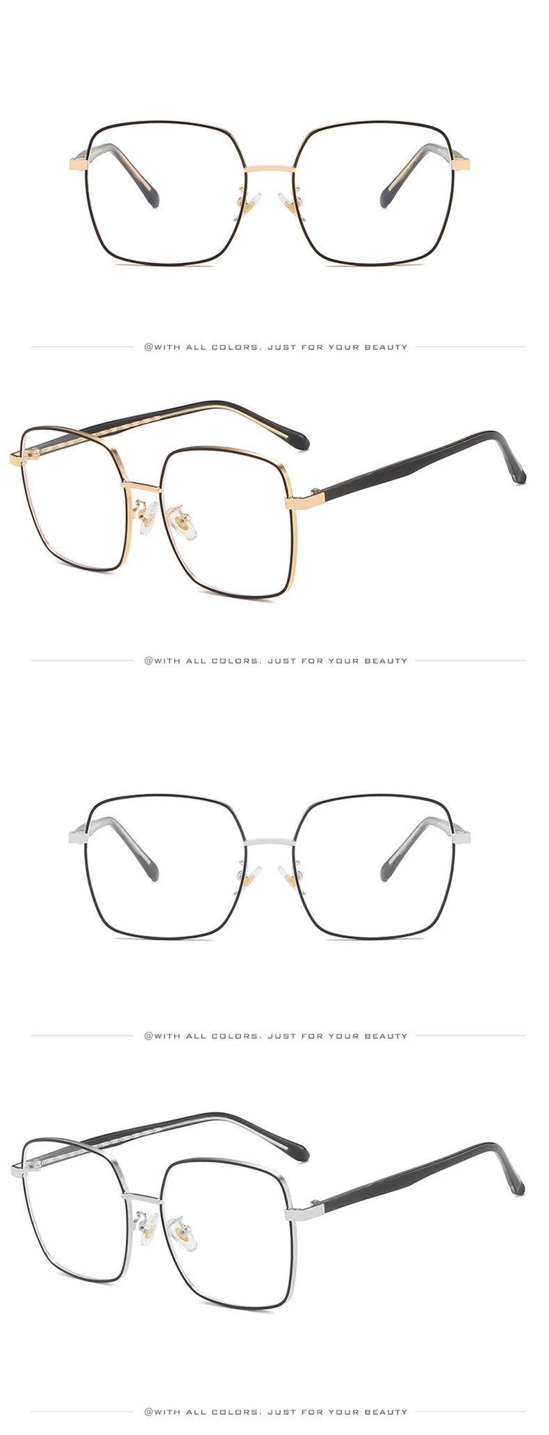 Anti Blue Light Glasses Frame Blocking Computer Glasses Women Men Retro Eyewear Frame Optical Myopia Spectacle Frame Eyeglasses (8)