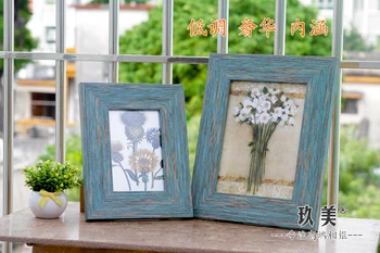 

Nordic Art Polymer Material Picture Frame Placed Creative Table&Wall Decoration Picture Frame Retro Custom Photo Frame