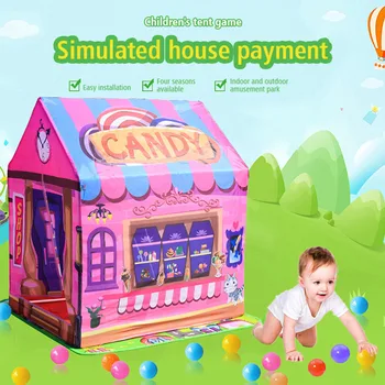 

Portable Children's Tent Ball Pool Princess Wigwam Girls Castle Toy Play House Kids Baby Folding Tent Outdoor Indoor Toys Gifts