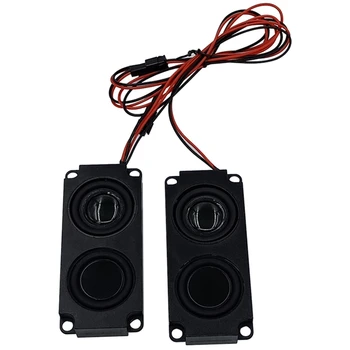 

2Pcs o Portable Speakers Double Diaphragm Bass Speaker 8 Ohm Waterproof for LED Light Mirror