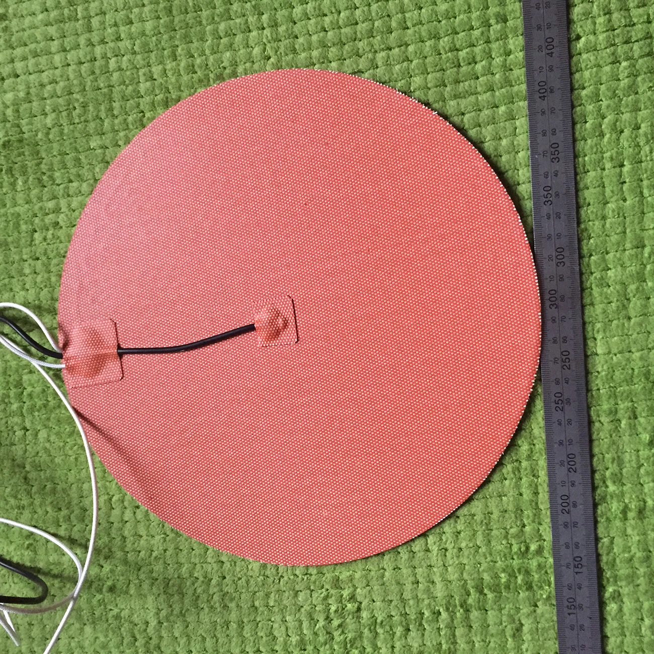 Rotondo 380Mm 220V 300W Riscaldatore In Silicone Letto Per Stampante Kossel Pro 3D Installare Wih Ntc 100 K Termistore Navi