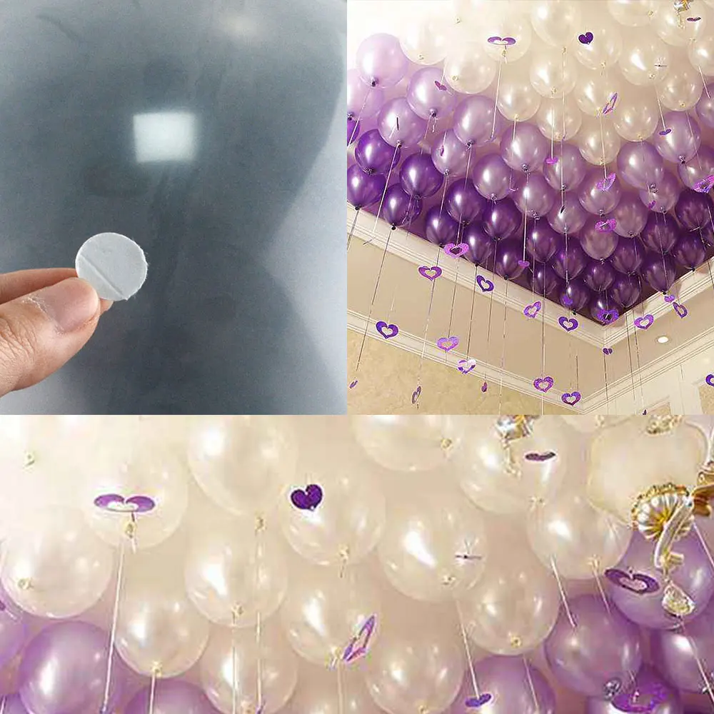 PERFETSELL Ballon Kleber Punkte Doppelseitige Klebepunkte 12 Rollen Transparent Aufkleber Band für DIY Handwerk Party Ballon Luftballons 