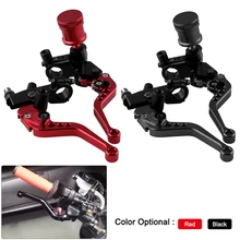 Тормозной насос сцепления мотоцикла Руль тормоза сцепления Главный цилиндр рычаг резервуар для 7/" 22 мм руль черный/красный опционально