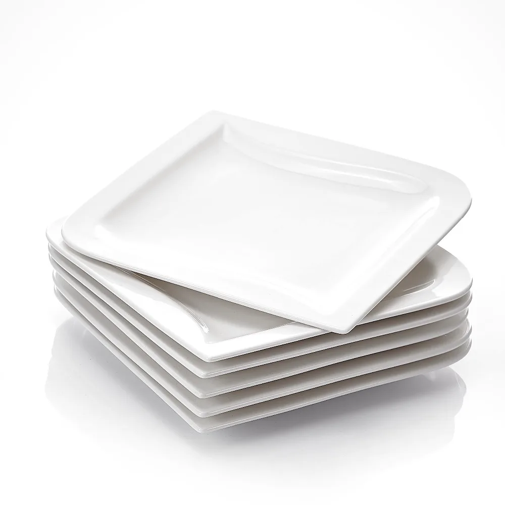 MALACASA серия Joesfa 6 Piece 10 25 &quotцвета слоновой кости белый фарфор фарфоровые