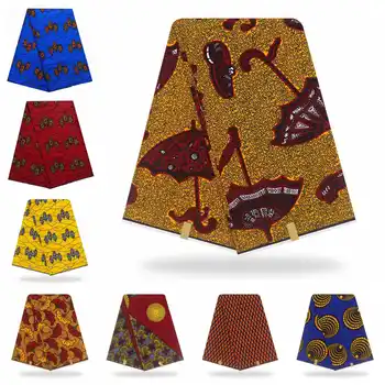 

6yard/lot African Tissus Real Tissus Wax 100% Cotton Veritable Wax Tissus Guaranteed Original Real Pagne Wax Print Fabric Soft