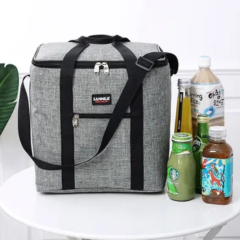 

Multi-function Picnic Beach Camping Insulation Nylon Zipper Waterproof Lunch Bag Outdoor Insulation Food Bag bolsa termica 2020