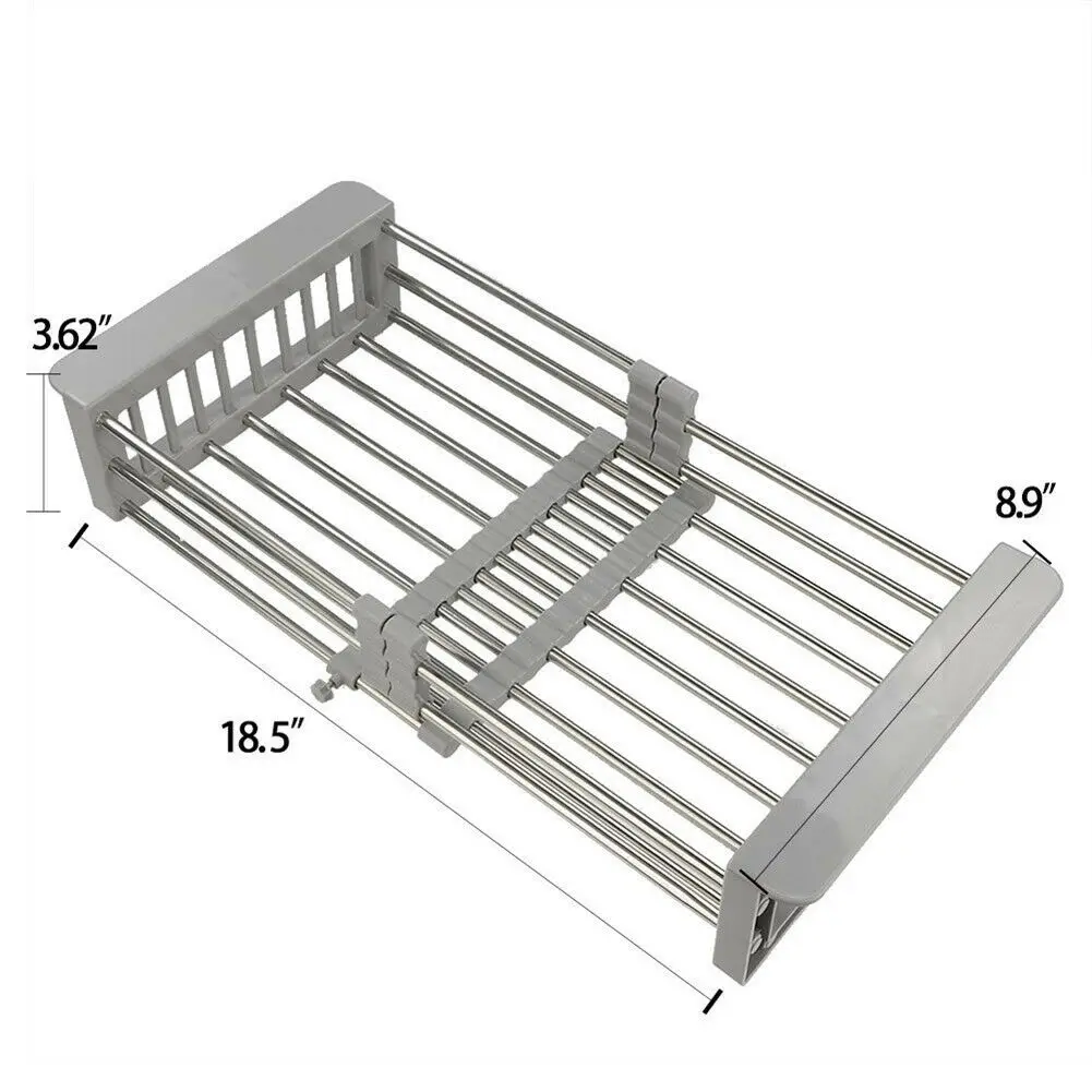 Сушилка для посуды из нержавеющей стали телескопическая раковина сливная корзина товары для дома, кухни MF999