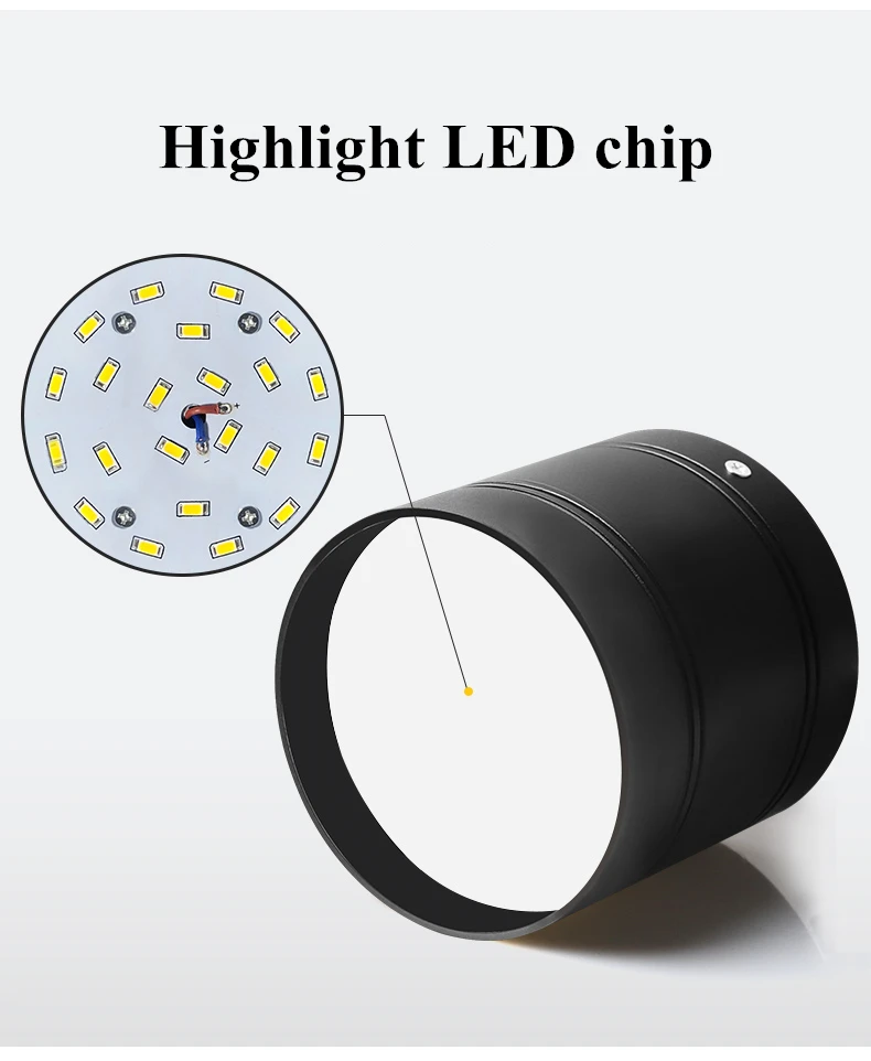 Dimmable LED Ceiling light down light 24w 20w 18W 15W 9W 7W 5w 3w No opening LED Spot light decoration Ceiling Lamp