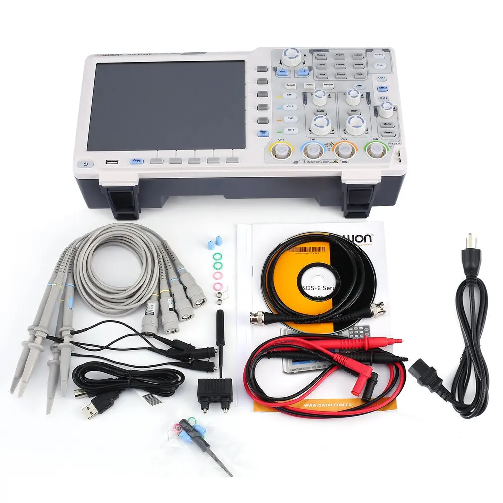 

OWON 60MHz 4 Channels 8 bits Touchscreen Low Noise Oscilloscope LCD Display Digital Storage Oscilloscope Scopemeter