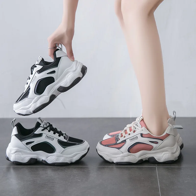 

Mesh Athletic Shoes Women's 2019 Autumn New Style Dad Shoes Korean-style Versatile Online Celebrity WOMEN'S Shoes Breathable Cas