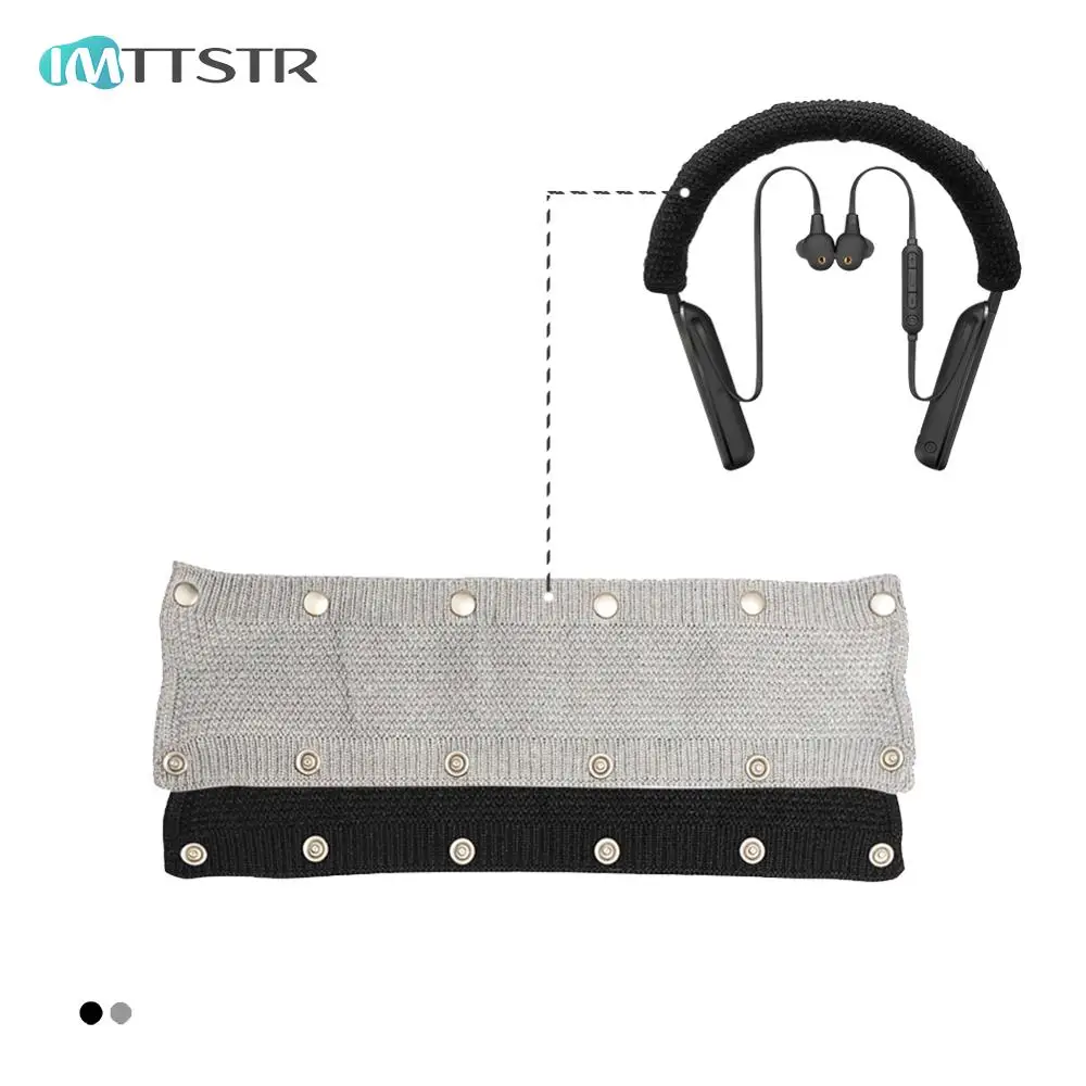 IMTTSTR Universal Knitted Sleeve Headband for Sony WI 1000XM2 1000XM Protector Case Headphones Head Pads Cushion Pads Bumper