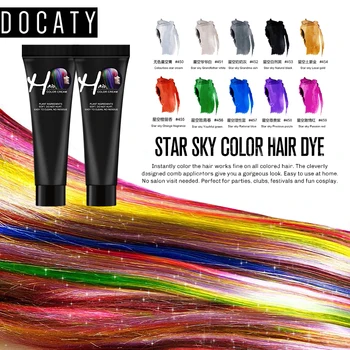 

Unisex Color Hair Dye Permanent Wax Modeling Dye Cream Grandma Grey Hair Paint Wax Easy To Wash Non-toxic Beauty Hair Coloring
