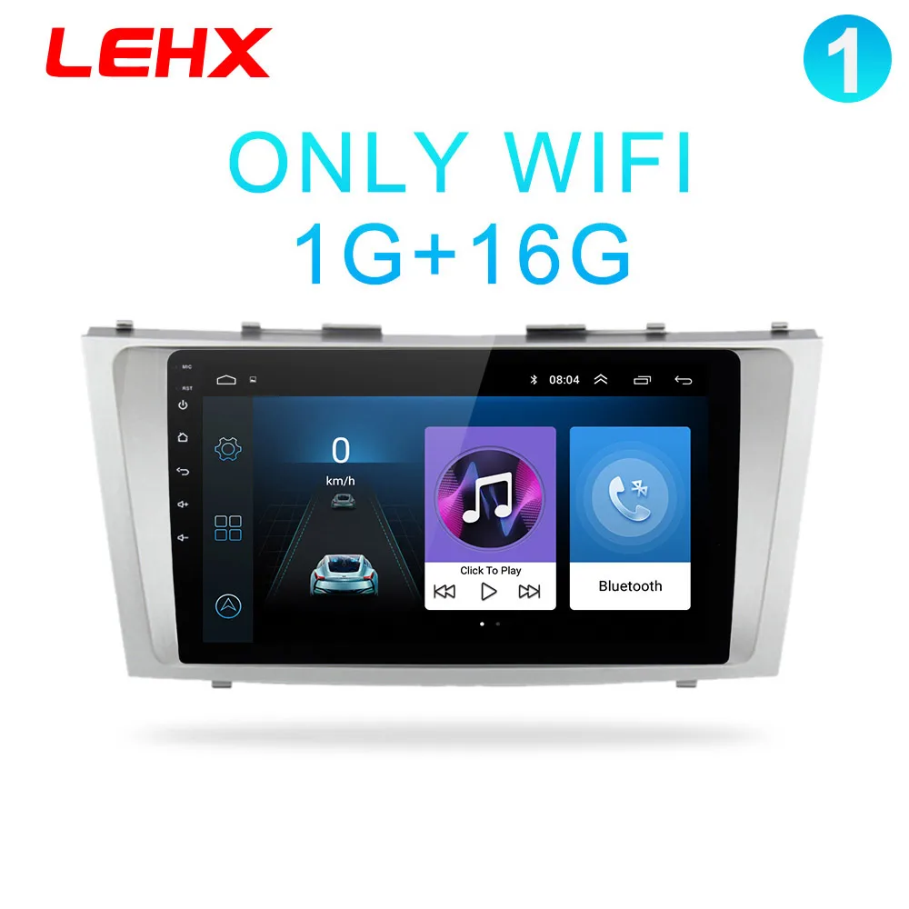 LEHX Android 8,1 автомобильный мультимедийный плеер 2 din автомагнитола для toyota camry 2007 2008 2009-2011с навигацией автомобиля стерео головное устройство - Цвет: LE-camry-1