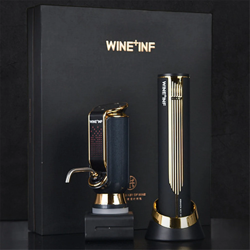 Decanter Per Vino Elettrico Set Di Ricarica Usb Decanter Intelligente Portatile Elettronico Famiglia Hotel Versatore Di Vino Decanter Cavatappi Automa