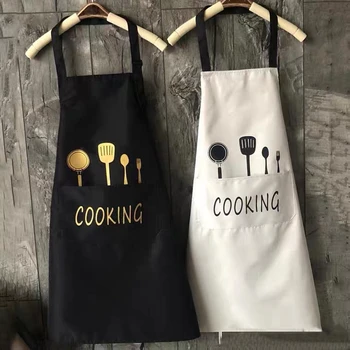 

Lovers Apron Anti-ironing Home Kitchen Waterproof Anti-oil Summer Japanese /Barista/Beauty Salon