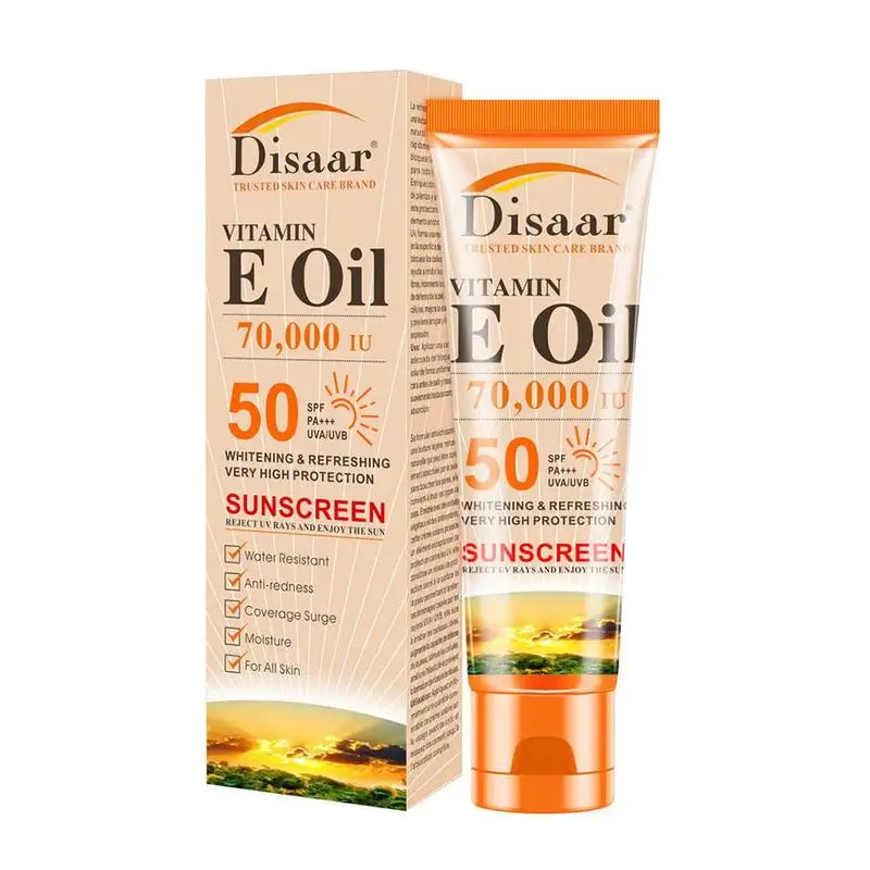Солнцезащитный крем SPF50 PA ++ для тела увлажняющий отбеливающий - Цена: 193,35 руб.