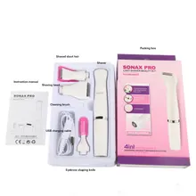 Женщина 4 в 1 USB электрическая подмышка личные части для бритья бровей Зарядка для мытья волос