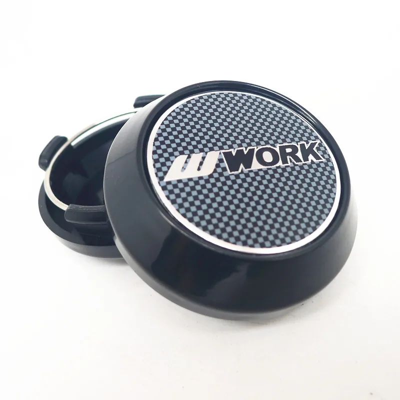 4pcs W Work Emotion XT7 XC8 XD9 64mm Wheel Center Cap Hub Car Rims Dust Proof Cover Hubcaps Emblem Auto Styling Accessories