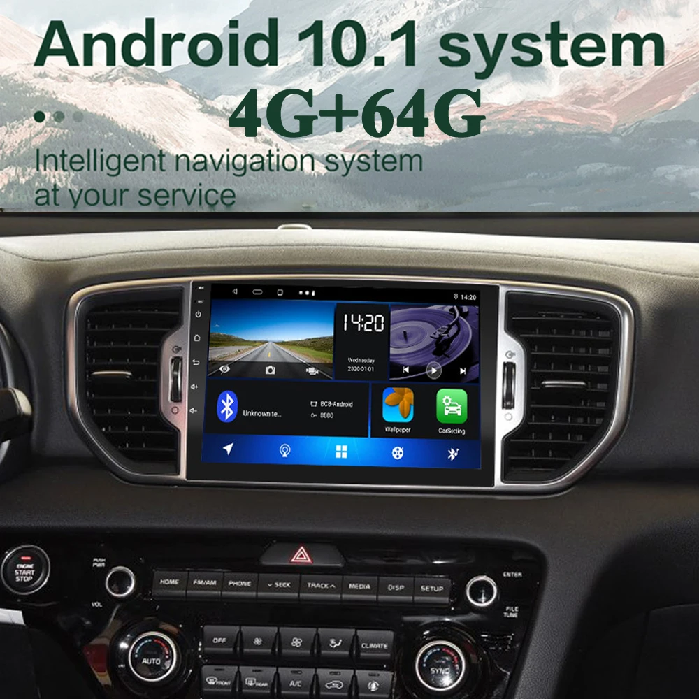 Автомагнитола с Android 10 0 DVD проигрывателем мультимедиа для KIA Sportage 4 KX5 2016 2017 2018