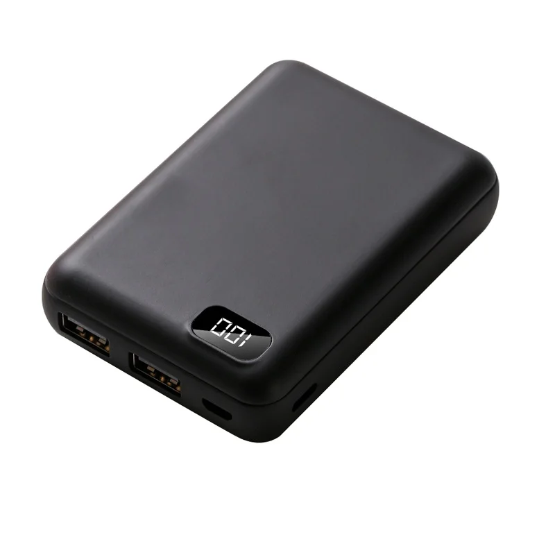 

10000mah Mini Power Bank Portable External Battery Poverbank Digital Display Dual USB Fast Charging Powerbank For iPhone Xiaomi