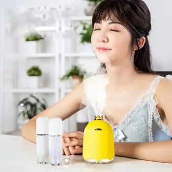 

USB Little Yellow Duck Purifying Humidifier PC ABS PP Mechanical Night Light Mute Humidification Automatic Timing