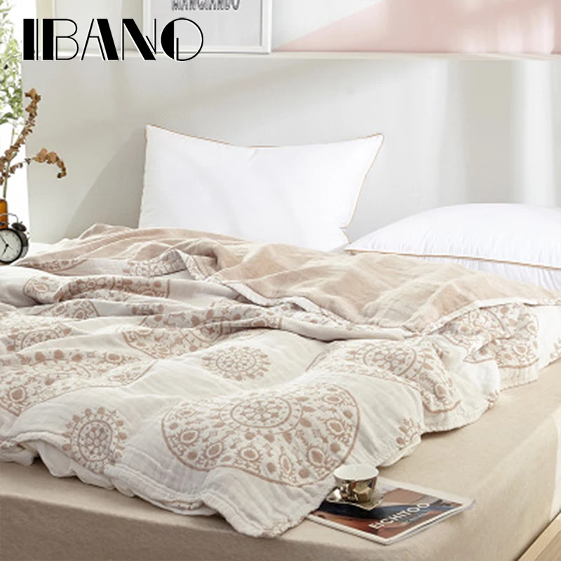 IBANO хлопок муслин одеяло кровать диван путешествия дышащий шик Мандала стиль большой мягкий плед Para рождественское покрывало