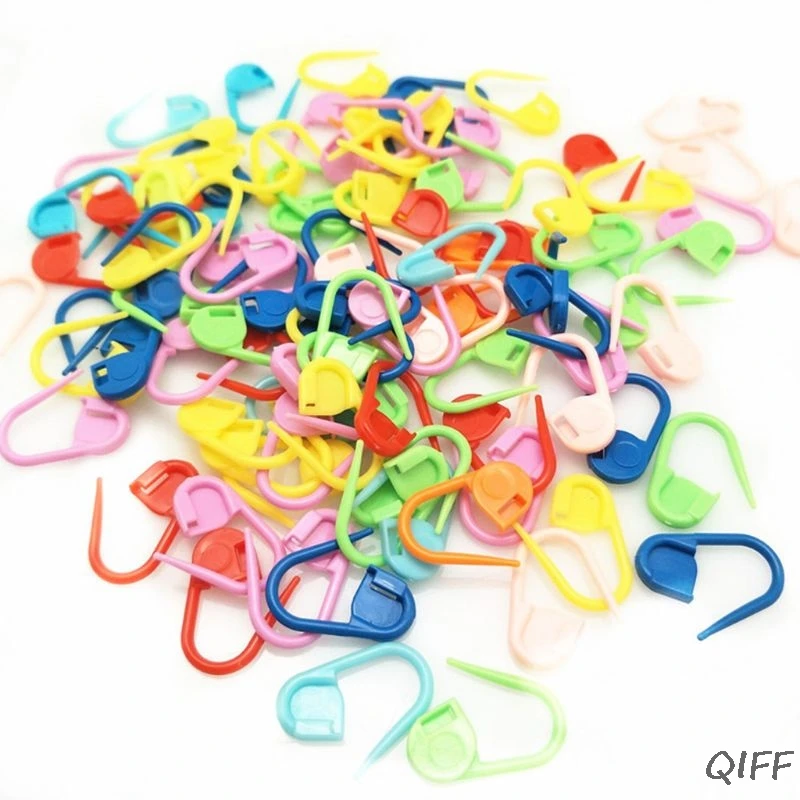 50 шт. Карамельный цвет Пластик блокировки стежка маркеры Вязание крючком иглы клип