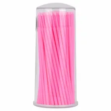 Новинка 100 шт одноразовые бутоны из хлопка наращивание ресниц гелевая тушь для ресниц паста Очищающая палочка очистка ватный тампон дешево