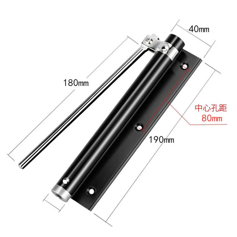 Adjustable Door Automatic Closer Stainless steel Spring Hinge Mounted for Office Hotel kitchen bathroom Wood Door Hardware