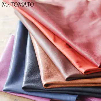 

Frst layer veg. tanned goat skin leather colors Genuine leather vegetable tanned leather craft shoe clothes thick about 1.0MM