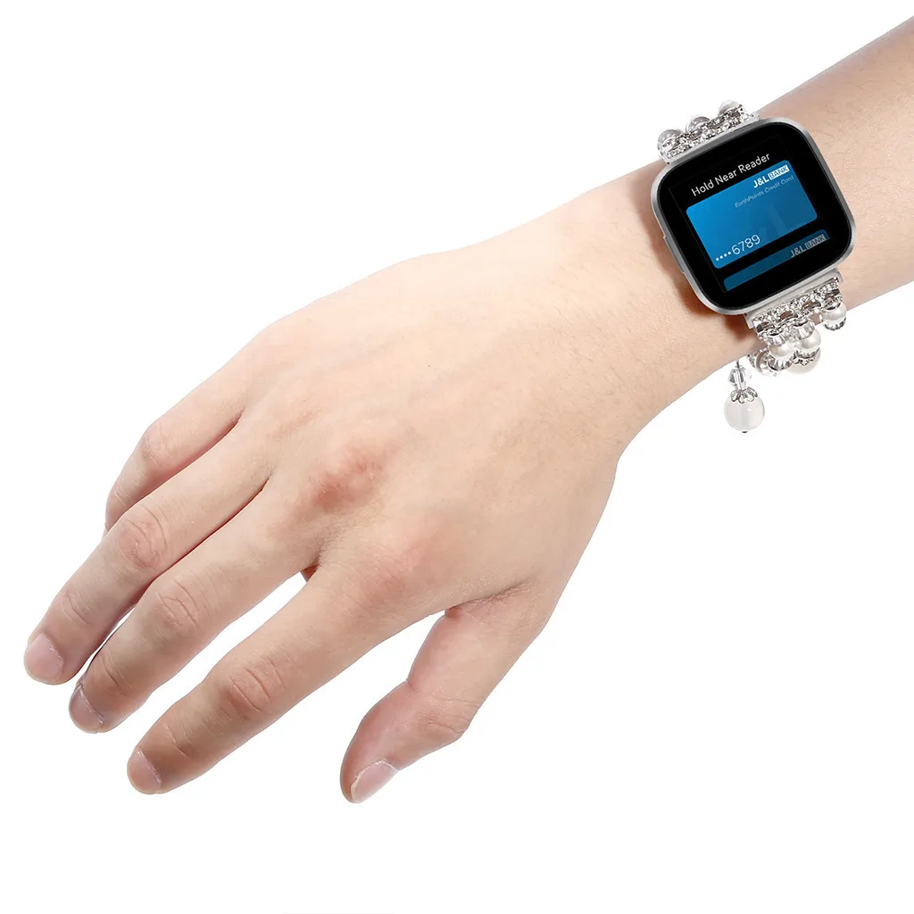 Ouhaobin сменный ремешок, роскошный агатовый ремешок для Fitbit Versa 2, Смарт-часы, ремешок на запястье, умные аксессуары для женщин 1016#2