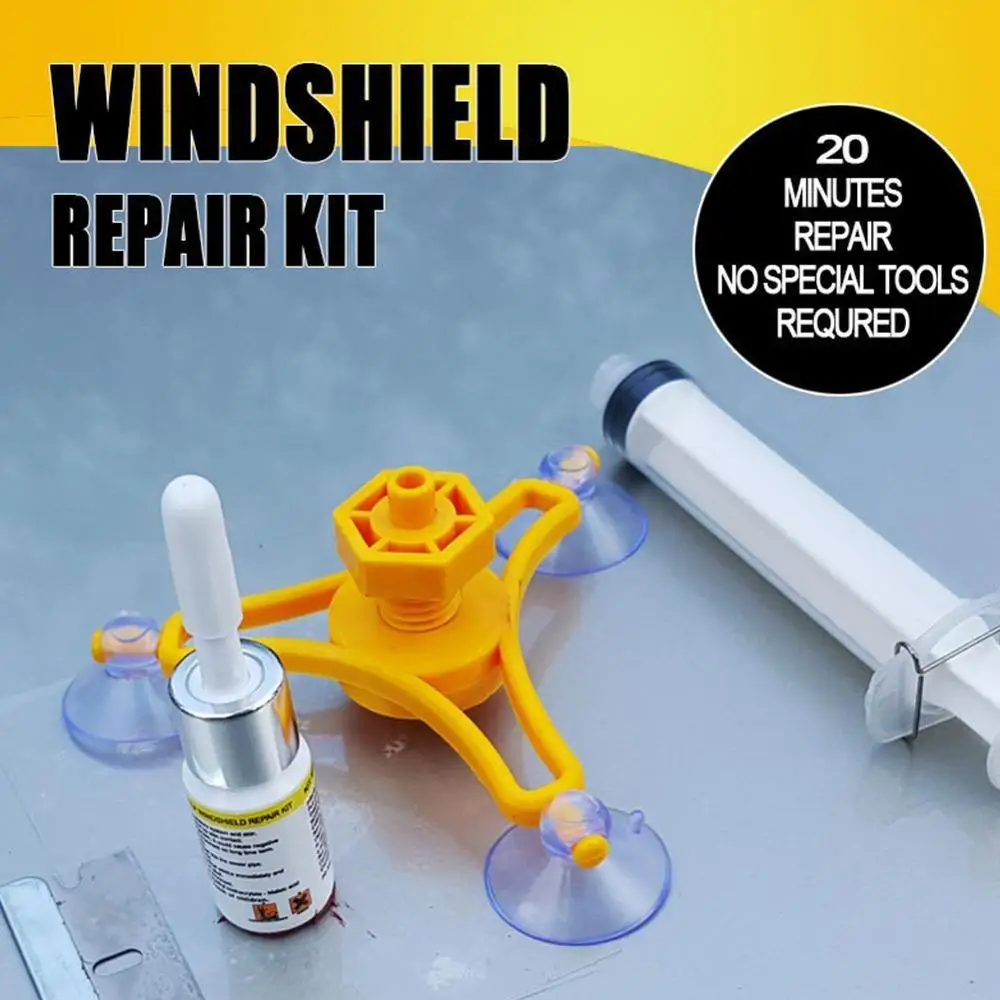 

Universal Vehicle Windscreen Windshield Repair Resin Tool Glass Crack Repair Kit Quick Fix Car Glass Kit Syringes Professional