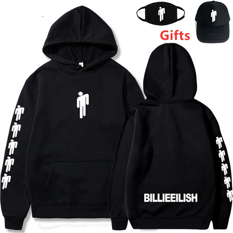 Кепка и маска как подарки Billie Eilish толстовки для мальчиков девочек мужчин женщин